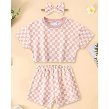 WESIDOM Toddler Girl Clothes Baby Girls Outfits 6M-5T Summer Floral Print Shirt+Shorts+Headband 3pcs Baby Clothing