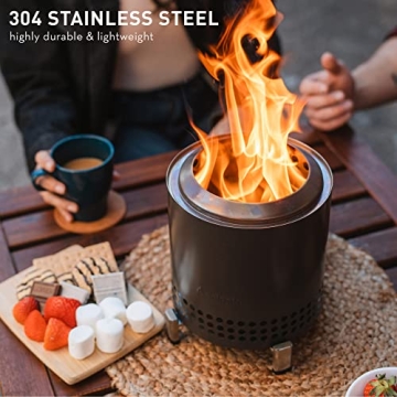 Solo Stove Mesa XL – Smokeless Tabletop Fire Pit for Camping