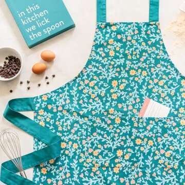 Passionate Penny Pincher Kitchen Apron | Organic Cotton | Two Deep Pockets | Adjustable Neck Strap | Easy to Clean Fabric | Hold Recipe Cards