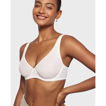 INLYRIC Women's Comfortable Mesh Balconette Bra