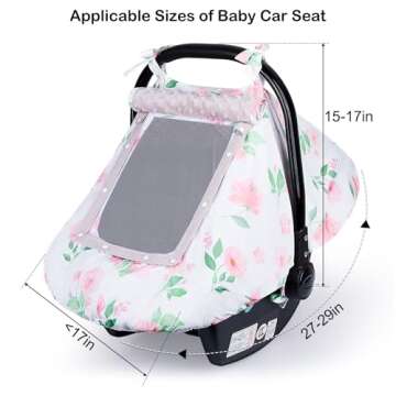 Unicorn Castle Baby Car Seat Cover for All Seasons