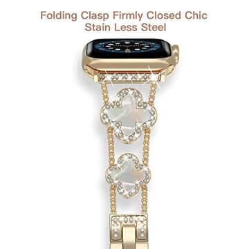 42/44/45/49/ mm cool woman chain metal smartwatch strap compatible with Apple Watch Band Series 9/8/...