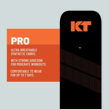 KT Tape Pro Synthetic Kinesiology Athletic Tape 20 Count