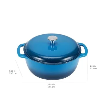 Amazon Basics Enameled Cast Iron Dutch Oven for All Cooking