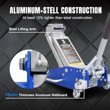 TCE Hydraulic Racing Floor Jack with 3 Ton Capacity