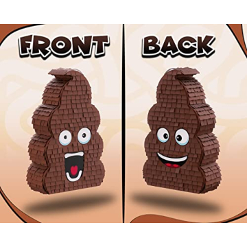Funny Poop Piñata 4-Piece Set for Parties and Fun