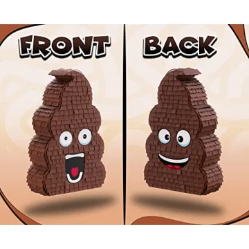 Funny Poop Piñata 4-Piece Set for Parties and Fun