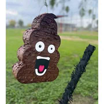 Funny Poop Piñata 4-Piece Set for Parties and Fun