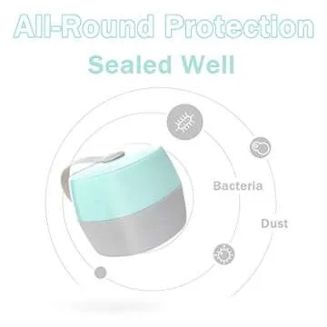 LANEYLI Pacifier Case Pacifier Holder Case Pacifier Clip Binky Holder Case Pacifier Box Pacifier Accessories 2 Pack, Macaron Pink