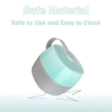 LANEYLI Pacifier Case Pacifier Holder Case Pacifier Clip Binky Holder Case Pacifier Box Pacifier Accessories 2 Pack, Macaron Pink