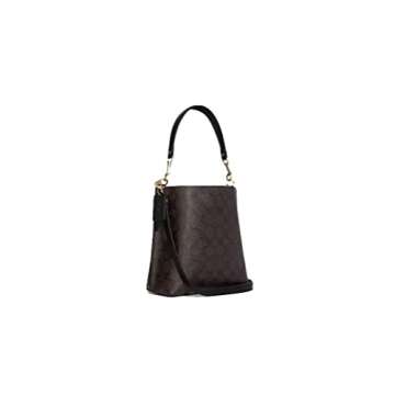 COACH Mollie Bucket Bag 22 In Signature Canvas Brown/Black