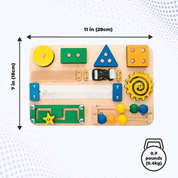 EvoKids Busy Board – Educational Toddler Toy Essential
