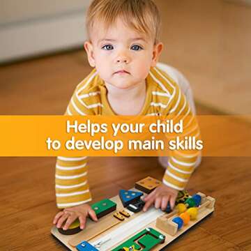 EvoKids Busy Board – Educational Toddler Toy Essential