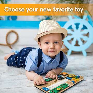 EvoKids Busy Board – Educational Toddler Toy Essential