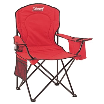 Coleman Portable Camping Chair with 4-Can Cooler - Excellent for Camping, Tailgates, Beach, and Spor...