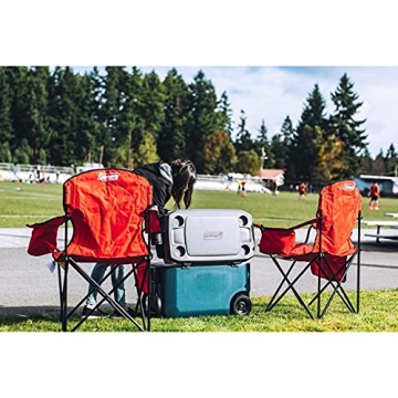 Coleman Portable Camping Chair with Cooler for Outdoors
