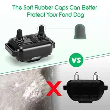 Moer Sky Dog Training Collar, 100% IPX7 Waterproof Rechargeable 875 Yards Remote Dog Shock Collar with LED Light/Beep/Vibration/Shock Modes, Dog Bark Collar for Small Medium Large Dogs