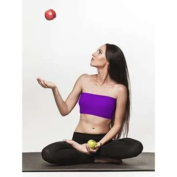 Geyoga Strapless Bandeau Seamless Bralettes - 6 Pack