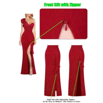 Elegant One Shoulder Beaded Maxi Dress for Weddings