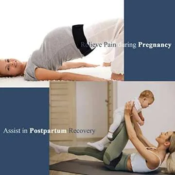 JOMECA V-Sling Pelvic Support Belt for Prolapse, Pregnancy SPD, Vulvar Varicosities, LCS, Pelvic Floor, Organ Prolapse Support Relieve Tilted or Twisted Pelvis Girdle Pain (Black Small)