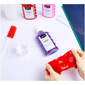 Amazon Basics Glitter Glue 4-Count Set for Creative Fun