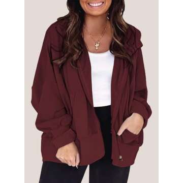 Eytino Women Plus Size Sweatshirts Long Sleeve Zip Up Oversized Casual Hoodies Jackets 2024 Fashion ...