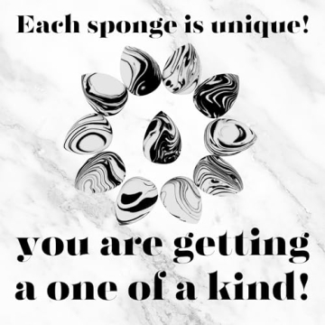 Premium Marble Makeup Sponges for Flawless Blending