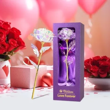 Rainbow Valentines Rose - Lasting Gift for Her and Special Occasions