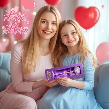 Rainbow Valentines Rose - Lasting Gift for Her and Special Occasions