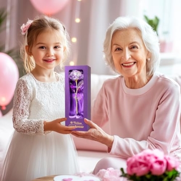 Rainbow Valentines Rose - Lasting Gift for Her and Special Occasions