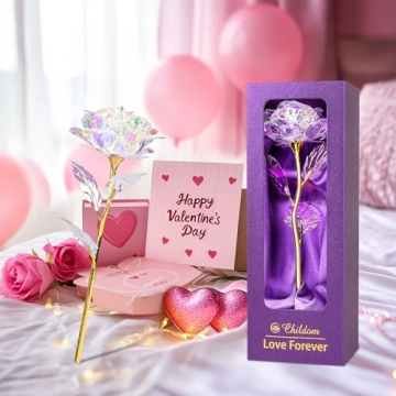 Rainbow Valentines Rose - Lasting Gift for Her and Special Occasions