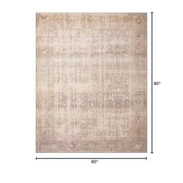 Loloi Amber Lewis Georgie Collection GER-02 Ocean/Sand 5'-0" x 7'-6", .19" Pile Height, Area Rug