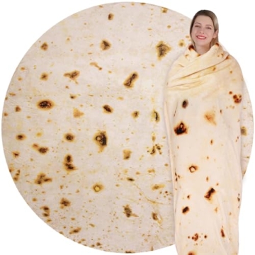 Soft Double-Sided Tortilla Blanket for All Ages