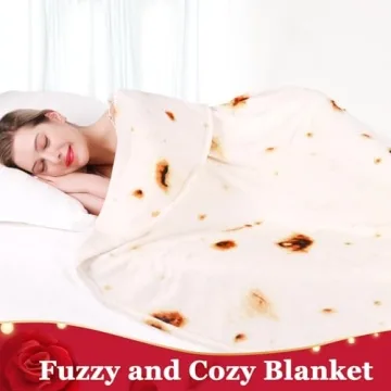 Soft Double-Sided Tortilla Blanket for All Ages