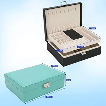 Travel Jewelry Organizer Case – Black Necklace Holder