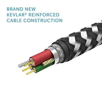 Native Union 8ft USB-C Cable with Leather Strap - Stylish & Durable