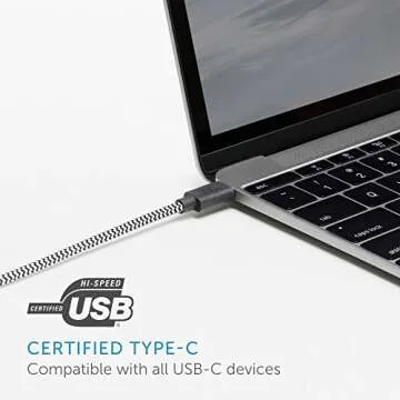 Native Union 8ft USB-C Cable with Leather Strap - Stylish & Durable