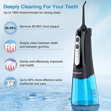 Cordless Water Dental Flosser by INSMART for Optimal Oral Care