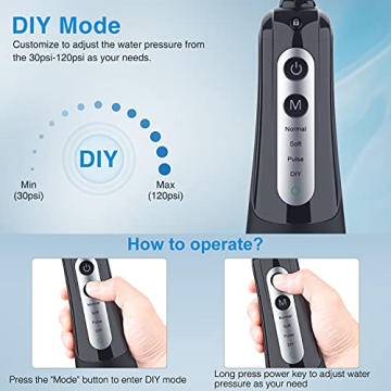 Cordless Water Dental Flosser by INSMART for Optimal Oral Care