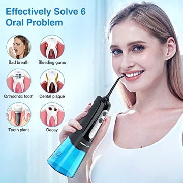 Cordless Water Dental Flosser by INSMART for Optimal Oral Care