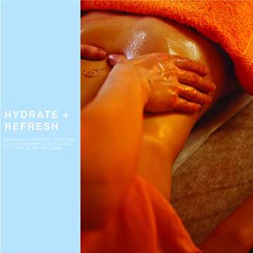 Multi-Use Oil for Face, Body and Hair - Forget Me Not - Organic Blend of Apricot, Vitamin E and Sweet Almond Oil Moisturizer for Dry Skin, Scalp and Nails - Peach, Mandarin and Green Tea - 4 Fl Oz