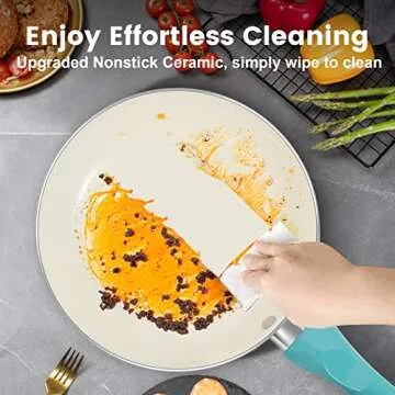 M MELENTA Nonstick 11pc Cookware Set - Induction Ready