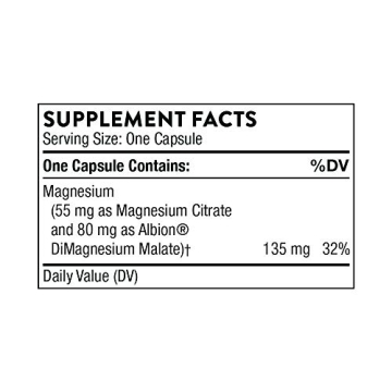 Thorne Magnesium CitraMate Nutrient - Energize and Support Health