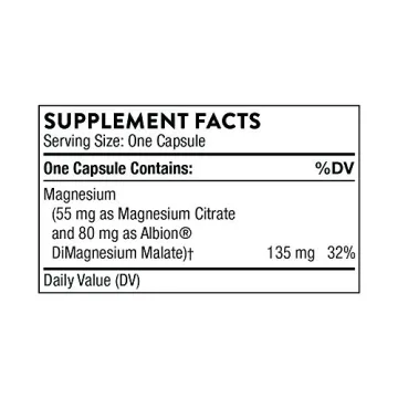 Thorne Magnesium CitraMate Nutrient - Energize and Support Health