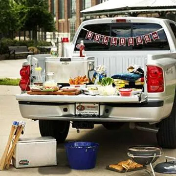 Mississippi State University Tailgate Banner by Hanna’s Handiworks – Lightweight Pre-Strung Fabric Decoration for Indoor or Outdoor – Represent your NCAA College & Show Team Spirit with MSU Fan Décor