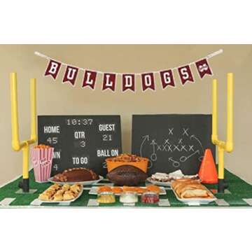 Mississippi State University Tailgate Banner by Hanna’s Handiworks – Lightweight Pre-Strung Fabric Decoration for Indoor or Outdoor – Represent your NCAA College & Show Team Spirit with MSU Fan Décor