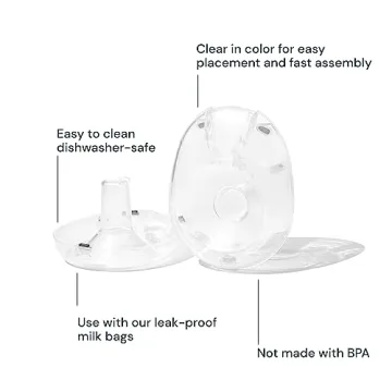 Willow 360 Reusable Breast Pump Flanges, 2-Count - 27mm