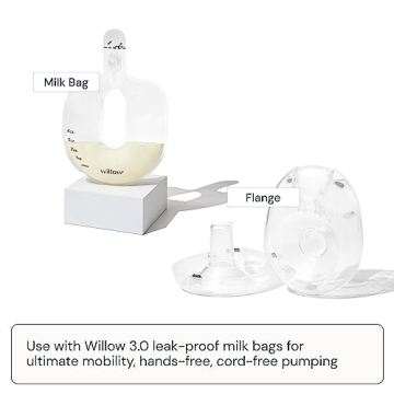 Willow 360 Reusable Breast Pump Flanges, 2-Count - 27mm