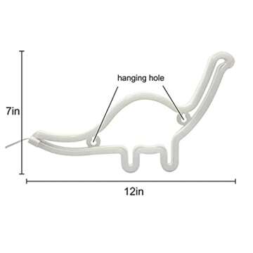 Dinosaur Neon Sign Night Light for Kids Room Decor