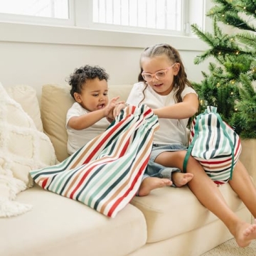 Gather & Knot Reusable Christmas Gift Bags Set